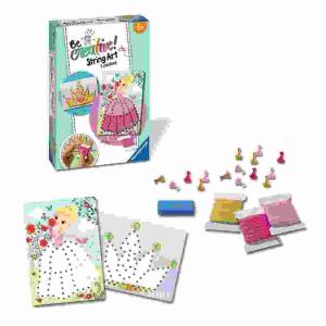 Bastelset Be Creative!  String Art Princess, mit Kunstoffpins und bunten Fäden, ab 6 Jahren,, Ravensburger