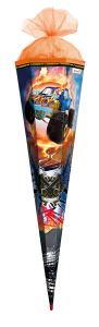 Schultüte Monstertruck Fire 85cm eckig Folie und Spezialborte