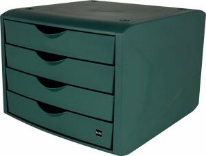 Schubladenbox  Green Chameleon grün, aus recyceltem Kunststoff, Blauer Engel zertifiziert, Helit
