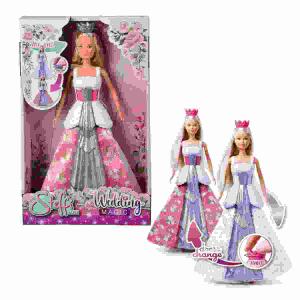 Steffi LOVE Wedding Magic  29cm, Kleid kann über die Krone gedreht werden, ab 3 Jahren