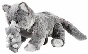 Heunec MISANIMO Katzen Mami mit Baby Größe 32 cm