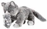 Heunec MISANIMO Katzen Mami mit Baby Größe 32 cm