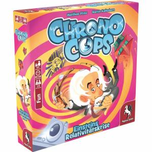 Kartenspiel ChronoCops  Relativitätskrise, für 1-6 Spieler, Spieldauer 90-120 Minuten, ab 12 Jahren