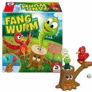 Kinderspiel Fang den Wurm  mit lustigem Überraschungseffekt,, Schmidt Spiele