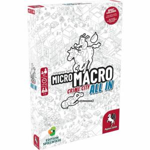 Brettspiel MicroMacro  Crime City 3, für 1-4 Spieler, Spieldauer 15-45 Minuten, ab 10 Jahren