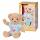 BABY born Plüsch Bär 36cm  blau, Kuschelbär mit beweglichen Armen und Beinen, inklusive, Stickerbogen und Album, ab 24 Monaten,, Zapf