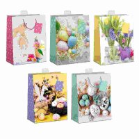 Geschenktasche L bunte  Ostermotive, Größe...