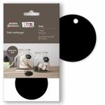 Tafel Anhänger Ø 50mm  schwarz klebstofffrei,...