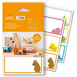 Etiketten 97x47,5mm weiß  zur Kennzeichnung von, Sammelboxen permanent haftend 12 Etiketten Avery Zweckform