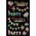 Line-Sticker Happy  Birthday Neon Colourful, Rössler