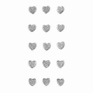 Sticker Hearts clear  crystall, Rössler