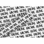 Geschenkpapier 70cmx2m  Kraft ws. Lebe, Liebe