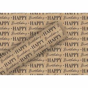 Geschenkpapier 70cmx2m  Kraft Graphic Birthday