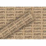 Geschenkpapier 70cmx2m  Kraft Graphic Birthday