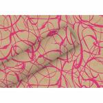 Geschenkpapier 70cmx2m  Kraft Modern pink