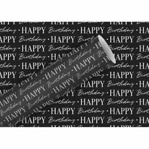 Geschenkpapier 70cmx2m  Kraft ws. Graphic Bi.