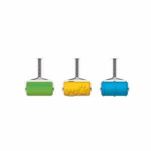 Sand-Musterwalze Classic  3fach sortiert, Spielzeug-Sandwalze, Durchmesser 7 cm, ab 24 Monaten, dantoy