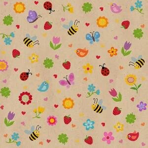 Servietten 33x33cm  By Nature Minigarden, 3-lagig, 20 Stück
