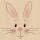 Servietten 33x33cm  By Nature White Bunny, 3-lagig, 20 Stück