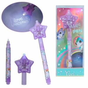 Geheim Stift Ylvi mit LED  Tinte wird unter Licht des Stifts sichtbar, ab 5 Jahren,, Depesche
