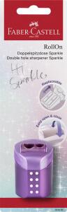Faber Castell Doppelspitzdose konisch Sparkle RollOn sort BK