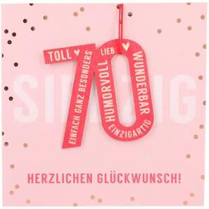 Klappkarte mit Anhänger  Motiv 10