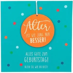 Klappkarte mit Anhänger  Motiv 18
