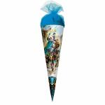 Motiv-Schultüte Ritter 50cm rund Tüllverschluss
