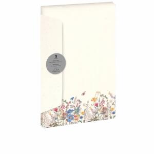 Briefpapier 5/5 A4/DL  Wiesenblumen Designpack, 5 Blatt Papier A4, 5 Briefumschläge DL, Rössler