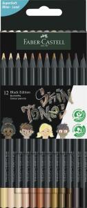 Faber Castell Buntstift BlackEdition 3,3 mm Skin Tones 12er