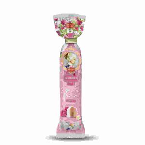 Constanze Mozart Kugeln  Himbeere 5x 20g, Nuss-Nougat, umhüllt von Himbeer-Marzipan und, weißer Schokolade,, Reber