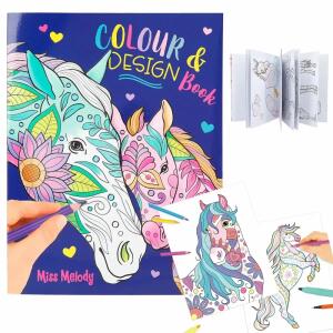 Colour & Design Book  Miss Melody, ab 5 Jahren,, Depesche