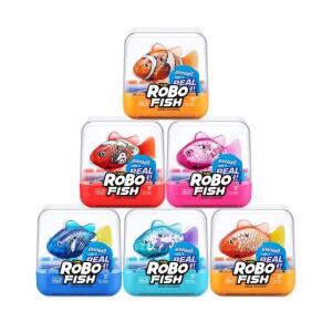 Robo Alive Robo Fish  Serie 3 6fach sortiert, Robo-Fische, schwimmen in 5 verschiedenen Richtungen bis zu, 1,8 m tief, 2 Batterien LR44 erforderlich, nicht enthalten,, ab 3 Jahren,, ZURU