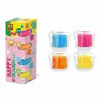 Knete Feel good Happy  4x 90g, auswaschbar aus Textilien,...