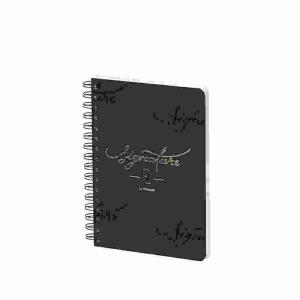 Notizbuch A5 Signature  160 Seiten schwarz/gold, Rössler