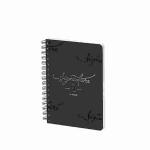 Notizbuch A5 Signature  160 Seiten schwarz/gold,...