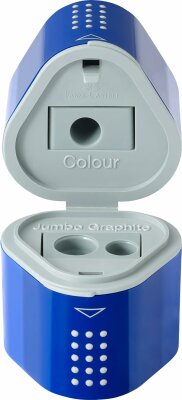 Faber Castell Bleistift Grip 2001 B blau Rad+Spitzer