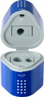 Faber Castell Bleistift Grip 2001 B blau Rad+Spitzer