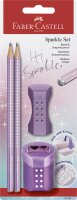 Faber Castell Bleistiftset Sparkle 2 Bleist B Rad+Sp C