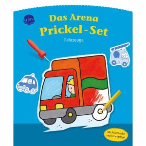 Das Arena Prickel-Set  Fahrzeuge, mit Prickelnadel und Filzunterlage, von Engelen Anita,, 18 Seiten, ab 4 Jahren,, Arena