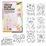 Fensterbilder Vorlagen  BLOOM & GROW, 8x Vorlagen in...