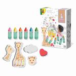 Malstifte Badewanne  5x Schaumstofffiguren von Giraffe...