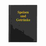 Speisekarten Mappe für A4  schwarz mit...