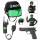S.W.A.T. Set 3 Teile  Helm Pistole Funkgerät, Helm mit grünem Visier,, Funkgerät und Pistole ohne Funktion, ab 14 Jahren, Widmann