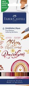 Faber Castell Aqua Dual Marker Gofa 0,4 mm LetteringBoHo 6er