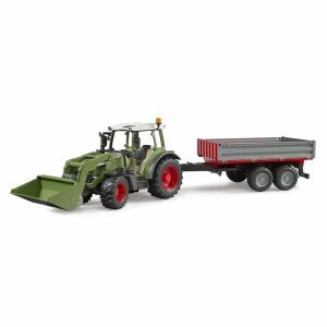 bruder Traktor Fendt 211  Vario Lader/Anhänger 1:16, Fendt Vario 211 mit Frontlader und Bordwandanhänger,, ab 3 Jahren,, Bruder
