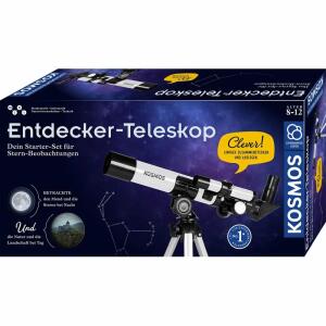 KOSMOS Entdecker-Teleskop  20 oder sogar 100fache Größe, zwei Okulare mit 20mm, und 4mm Brennweite, Gesamtgröße von ca. 35cm,, Funktioniert bei Tag und bei Nacht,, KOSMOS