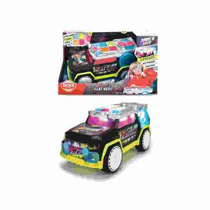 DICKIE TOYS Beat Hero  23cm, mit Licht und Sound, mit Kopfhöreranschluss,, Musikmodi: Freispiel-, Aufnahme-, Herausforderungmodus,, vier Lautstärke-Level, 3x AA Batterien enthalten,, ab 3 Jahren
