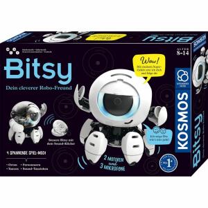 KOSMOS Bitsy Dein  cleverer Robo-Freund, Steuerbar mit allen möglichen Klängen und Geräuschen,, zum Zusammensetzen aus über 100 Teilen, bewegt sich, rhythmisch zur Musik,, KOSMOS