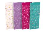 Shoppingplaner 7,4x21 cm, liniert, 80 Blatt, 4 Designs sortiert